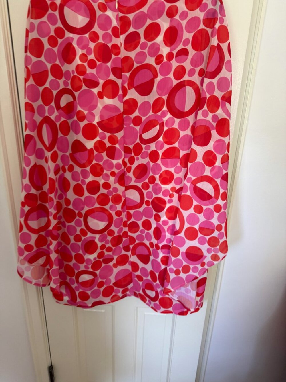 Frances Valentine Bree Polka Dot Cape Dress 1X - Picture 7 of 10